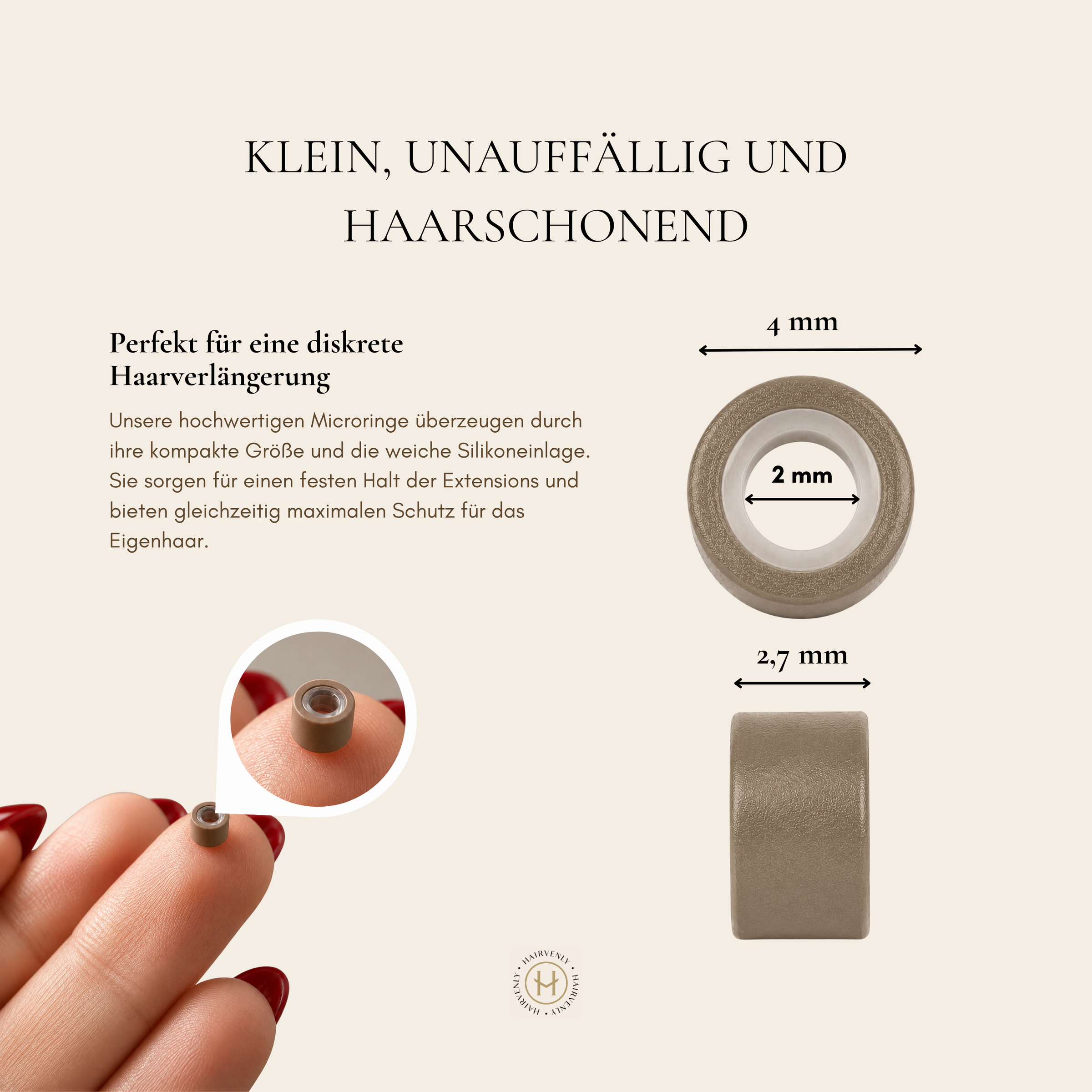 Hairvenly Microringe mit Silikon - Hairvenly Zubehör