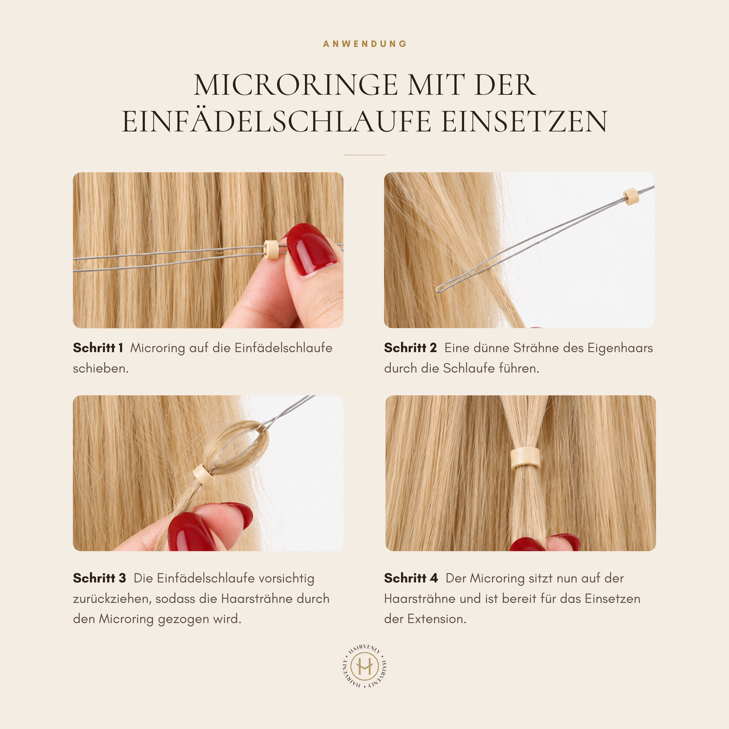 Hairvenly Microringe mit Silikon - Hairvenly Zubehör
