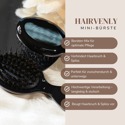 HAIRVENLY MINI-EXTENSIONS-BÜRSTE SCHWARZ