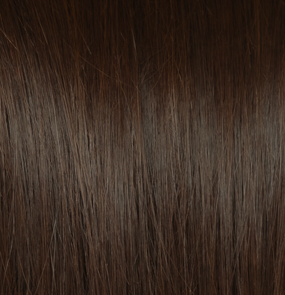 #2E DUNKELBRAUNE US WELLIGE TRESSEN ECHTHAAR GENIUS WEFT EXTENSIONS 65CM