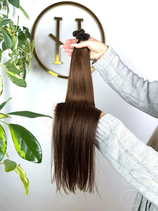#2  SCHOKOBRAUN US WELLIGE KERATIN BONDINGS 65CM SCHOKOBRAUN ♡