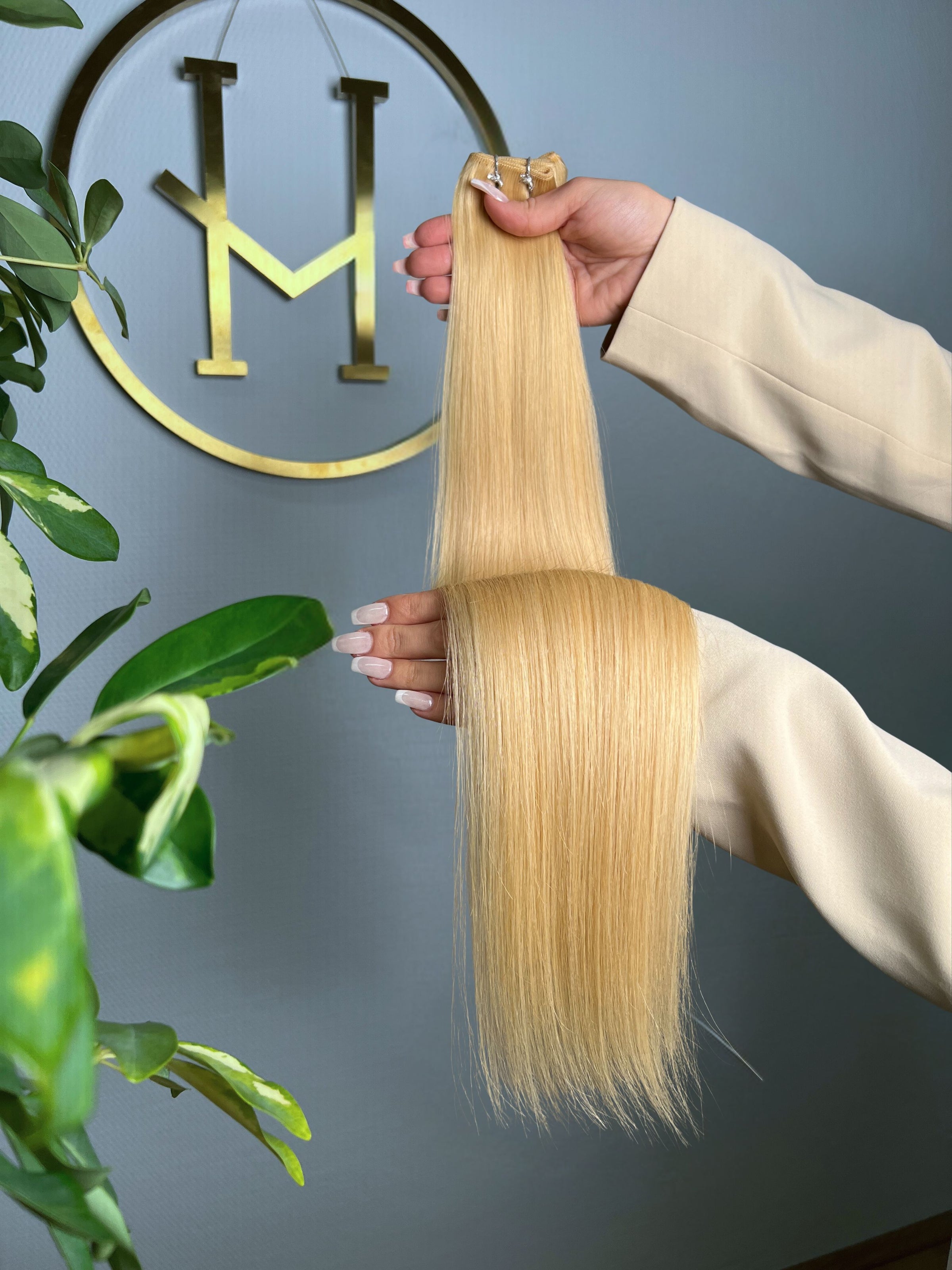 TRESSEN #HONEY HONIGBLOND RU GLATT CLASSIC WEFT ♡