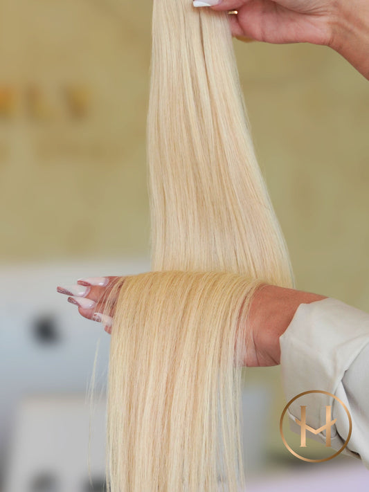 #BEACH BLOND MINI TAPE EXTENSIONS INVISIBLE