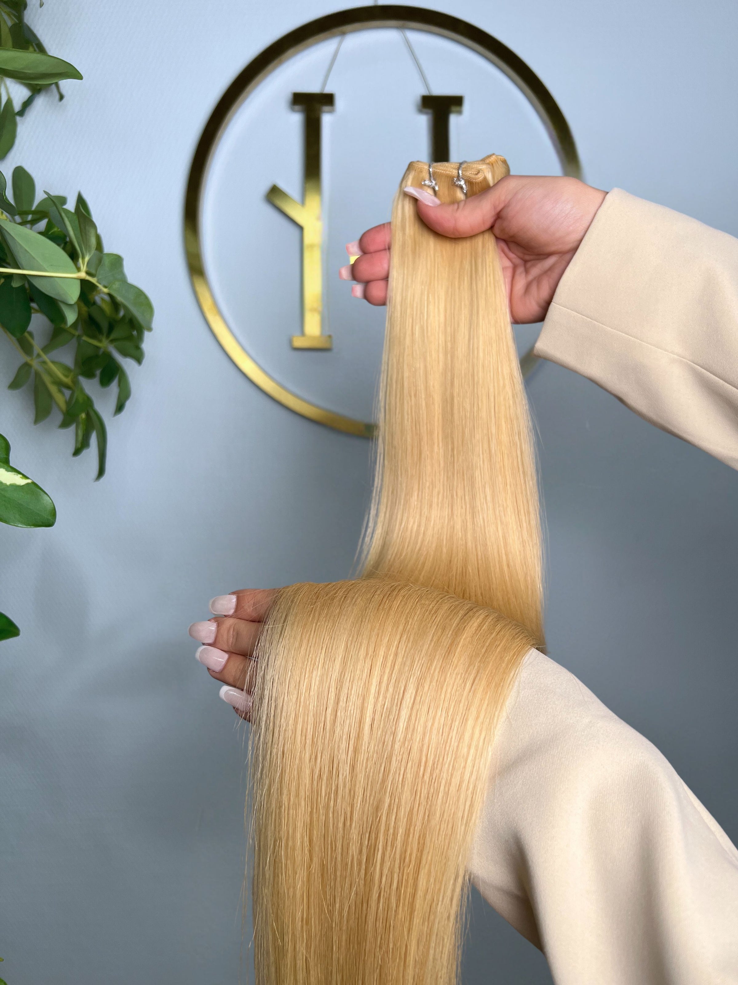 TRESSEN #HONEY HONIGBLOND RU GLATT CLASSIC WEFT ♡