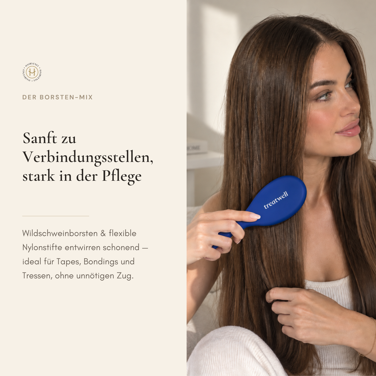 Mini Haarbürste für unterwegs | Hairvenly x Treatwell
