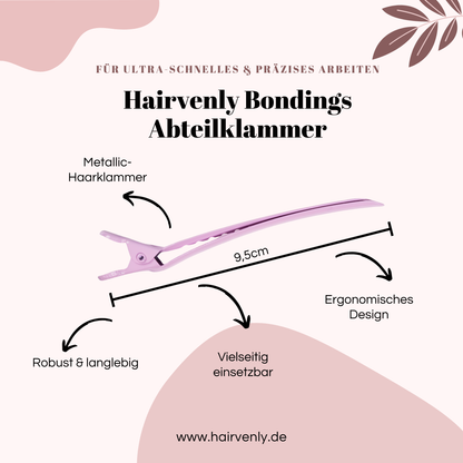 Hairvenly Abteil-Haarklammer Set – Stabilität, Eleganz & maximaler Halt