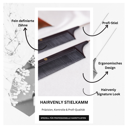 Hairvenly Stielkamm – Präzision, Kontrolle & Profi-Qualität