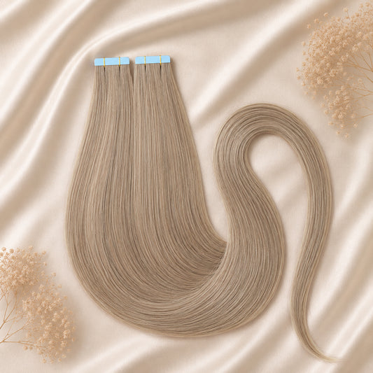 #5M/SILVER  US WELLIGE TAPE EXTENSIONS 65CM ♡