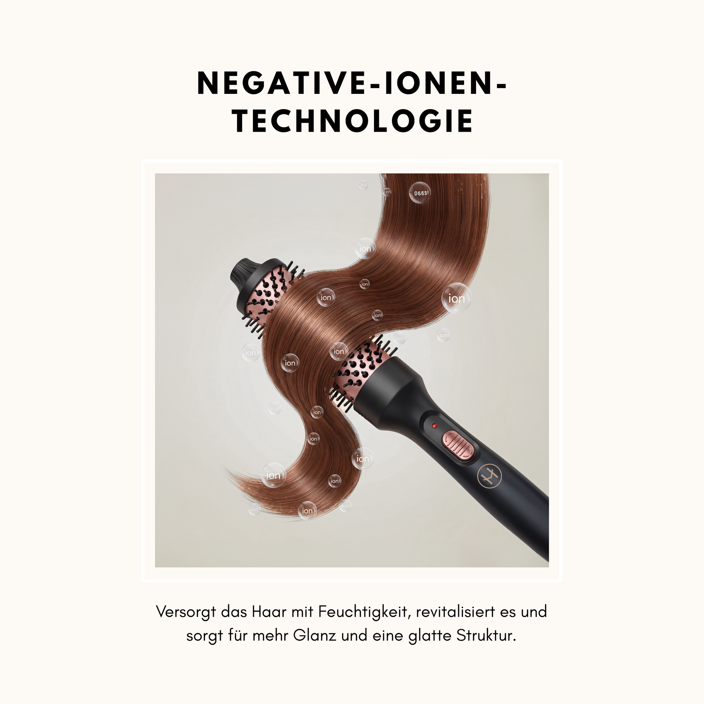 Hairvenly Extensions Thermobürste 3 in 1 – Styling, Glätten & Volumen