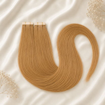 #8 Goldkupfer | Echthaar Tape Extensions 45 cm ♡