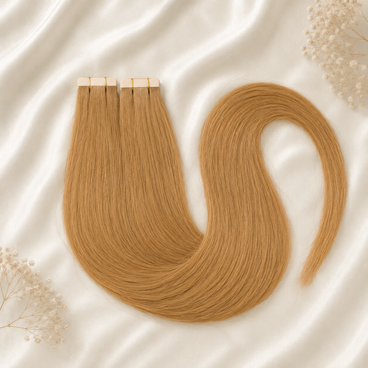 #8 Goldkupfer | Echthaar Tape Extensions 45 cm ♡