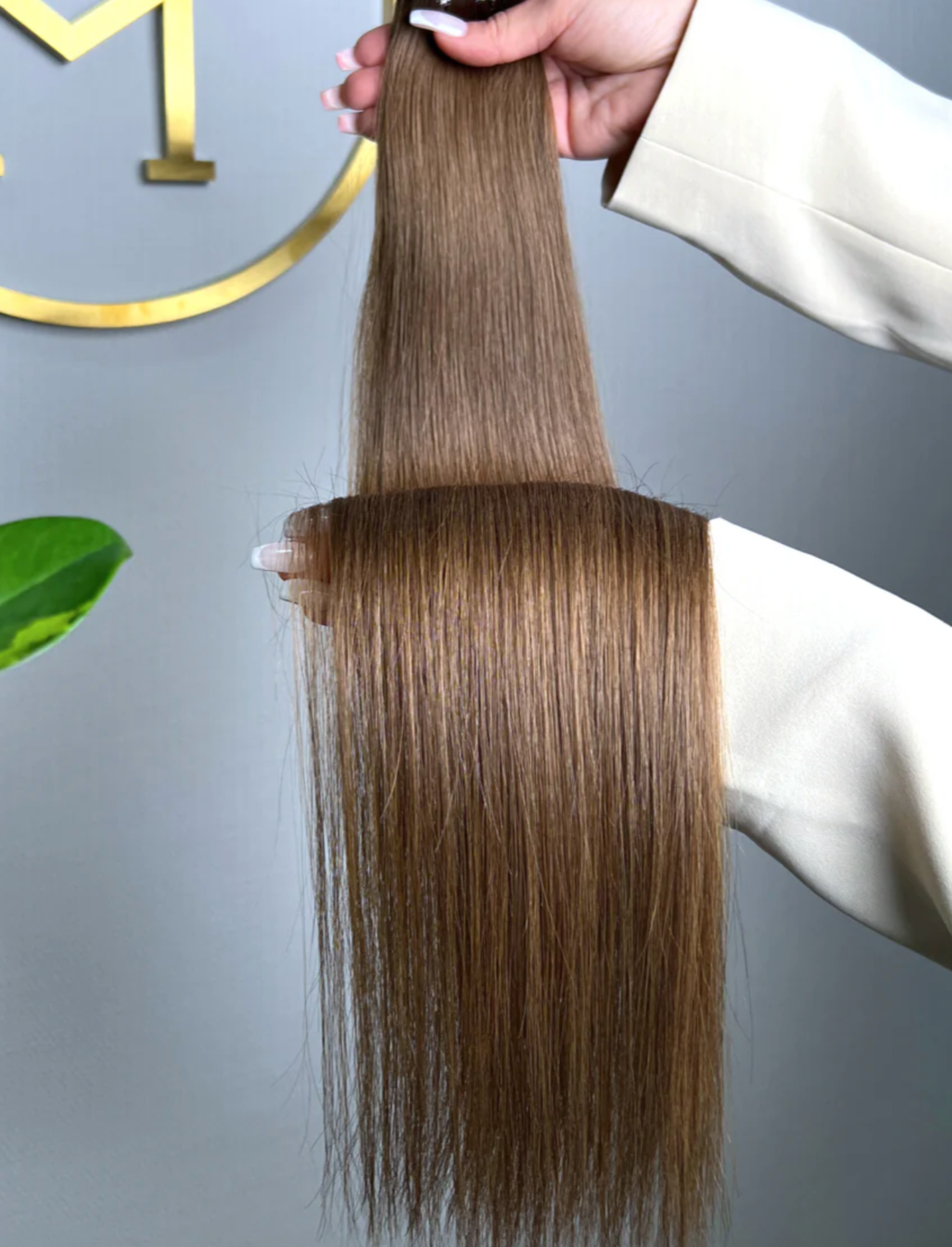 Autumn | Echthaar Tressen – Invisible Butterfly, glatt (RU)