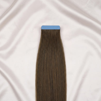 #BITTER CACAO STANDARD RUSSISCHE TAPE EXTENSIONS GLATT ♡
