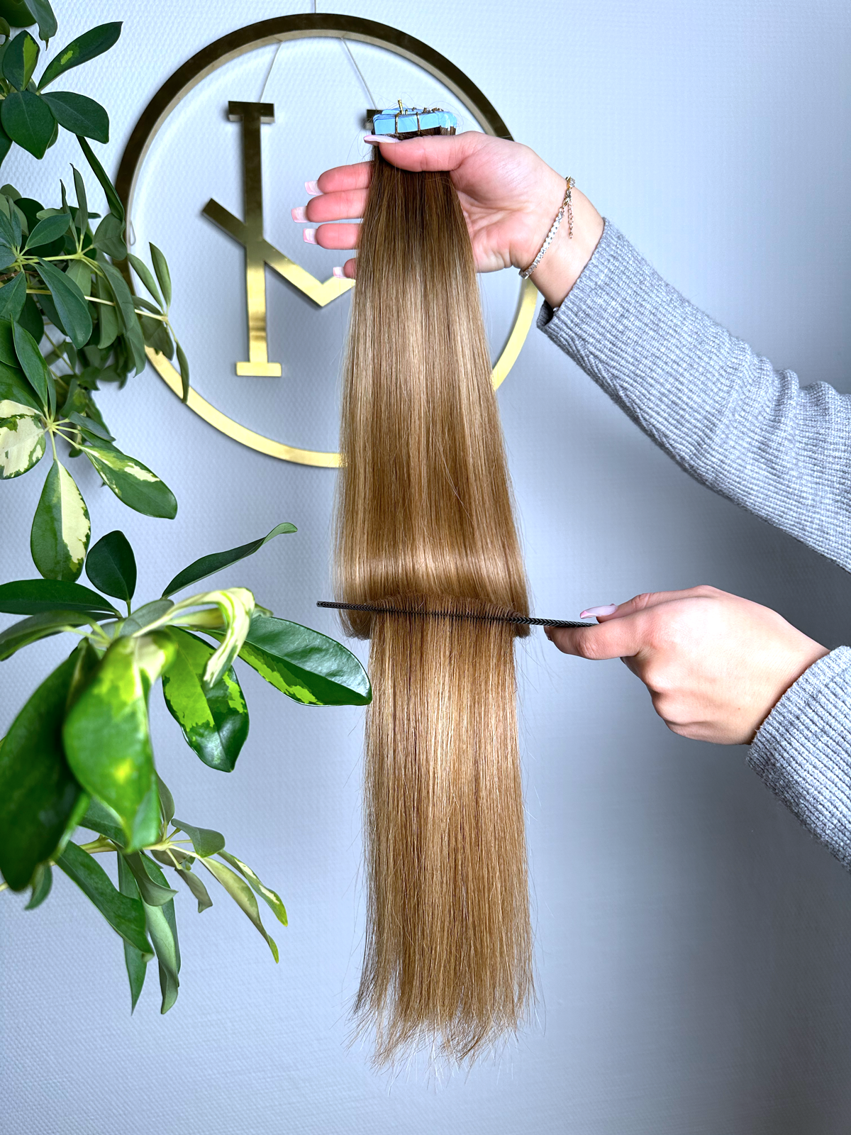 #MOCHA MELT BRAUNE BALAYAGE US WELLIGE TAPE EXTENSIONS 65CM ♡