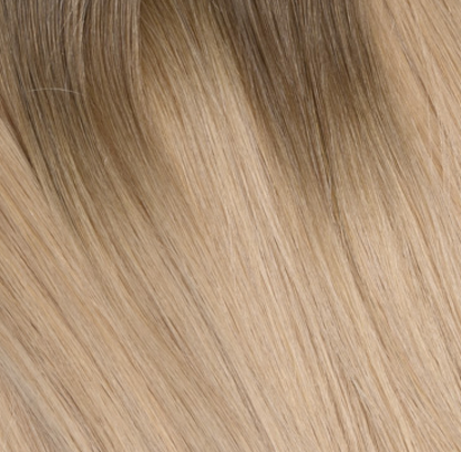#DESERT - INVISIBLE CLIP EXTENSIONS - OMBRES HELLBRAUN UND HELLBLOND GOLD ♡