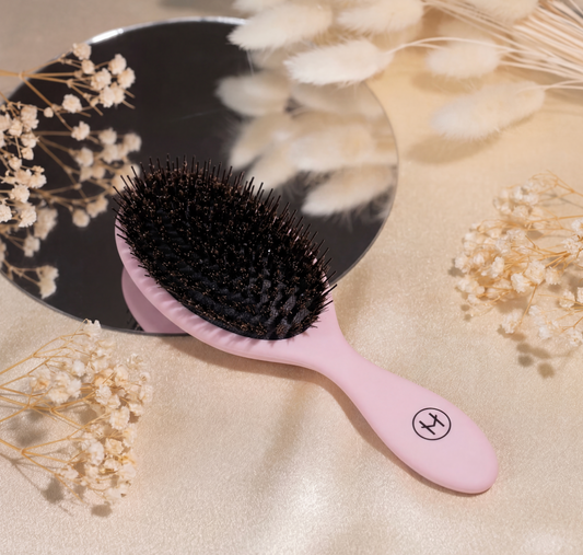 Extensions Bürste Rosa für Haarverlängerung – Anti Frizz & entwirrend