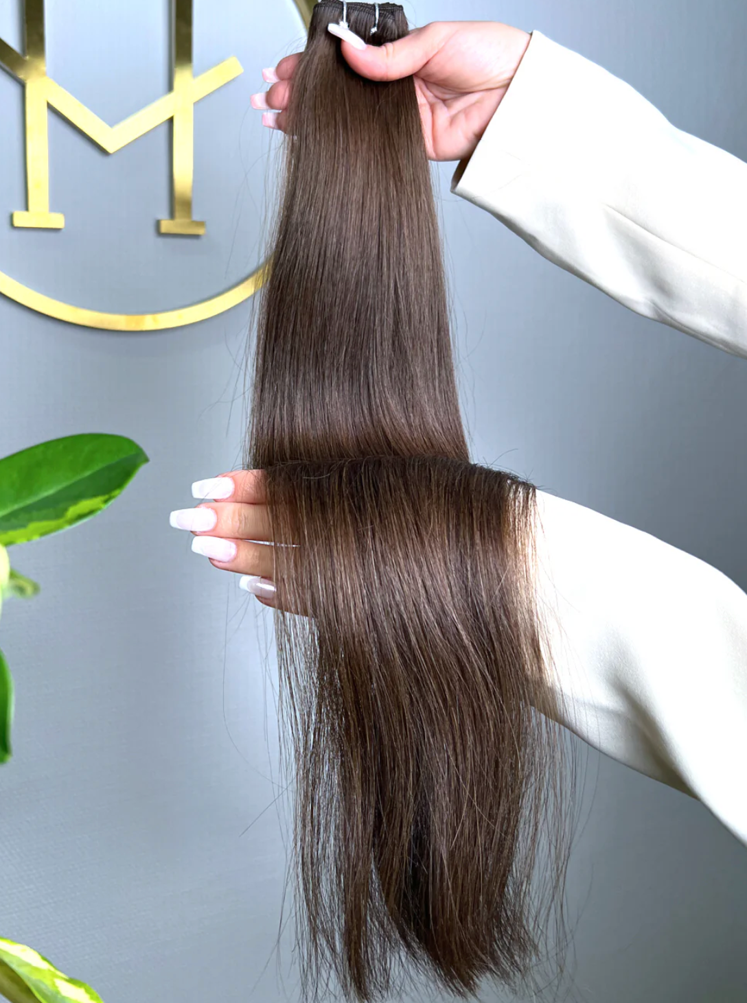 Bitter Cacao | Echthaar Tressen – Invisible Butterfly, glatt (RU)