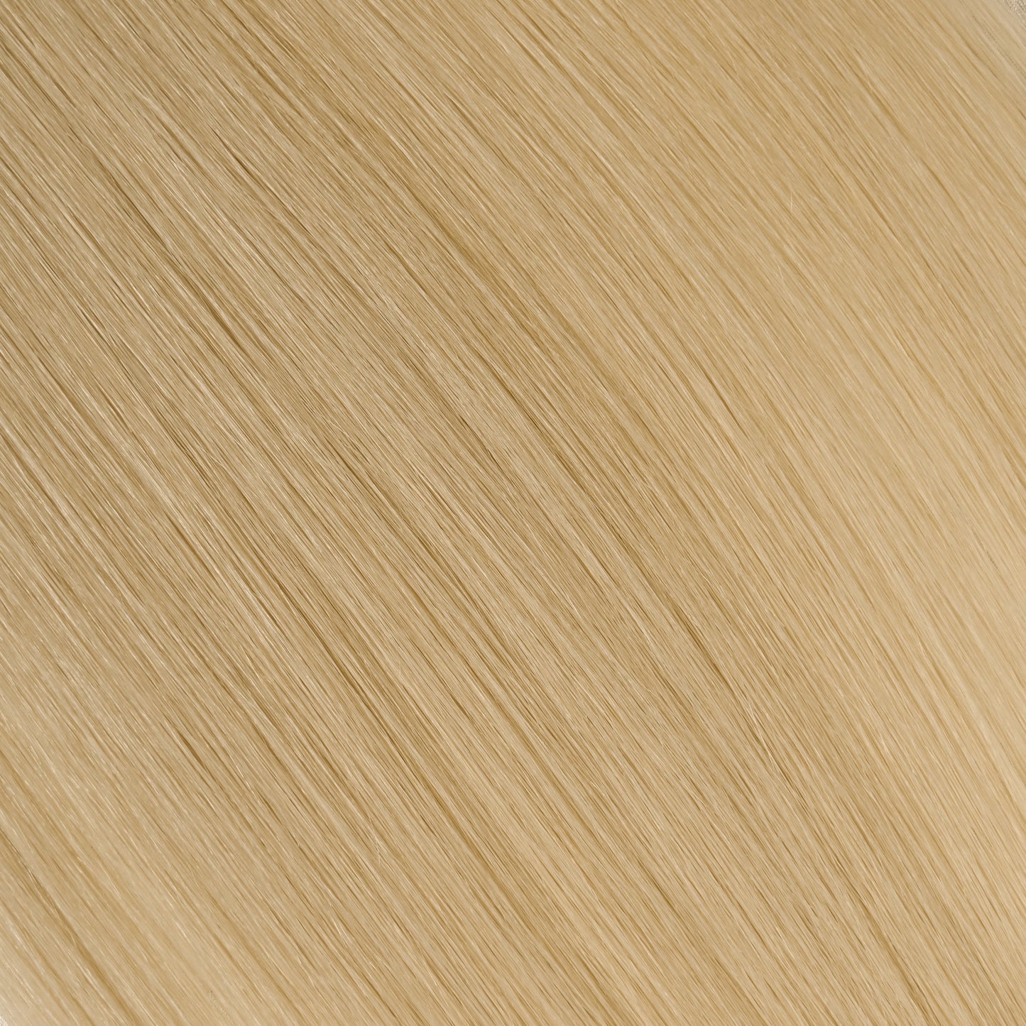 Champagne | Echthaar Tressen – Invisible Butterfly, glatt (RU)