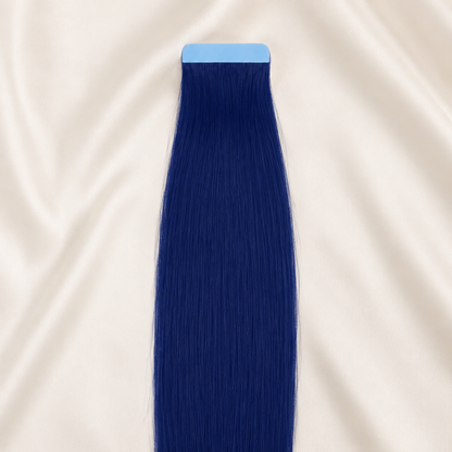 #BLAUE STANDARD RUSSISCHE TAPE EXTENSIONS GLATT ♡