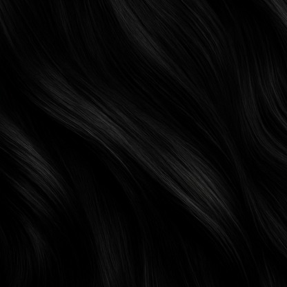 #EBONY - INVISIBLE CLIP EXTENSIONS - TIEFSCHWARZ ♡