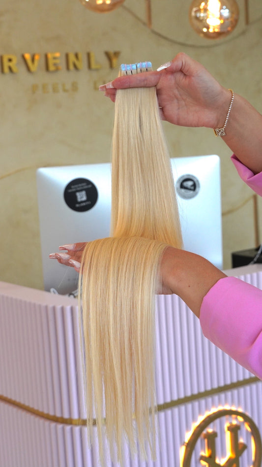 #PLATIN MINI TAPE EXTENSIONS ♡