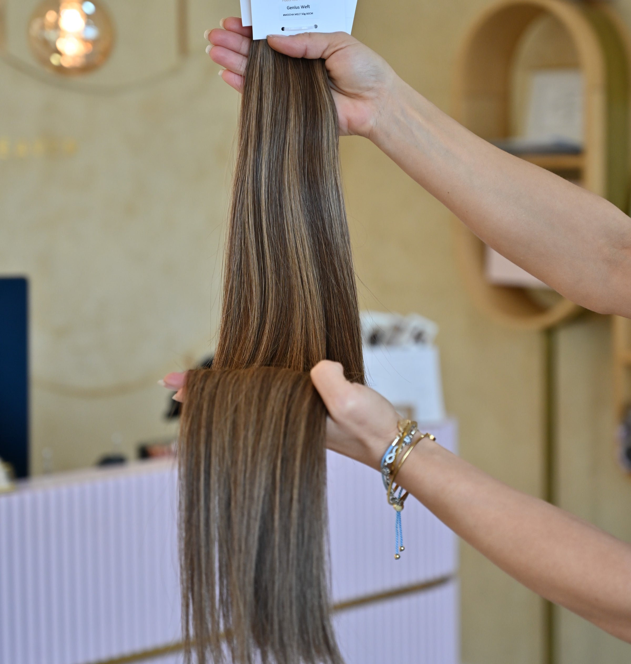 #MOCHA MELT GENIUS WEFT RUSSISCHES GLATTES HAAR  60CM ♡