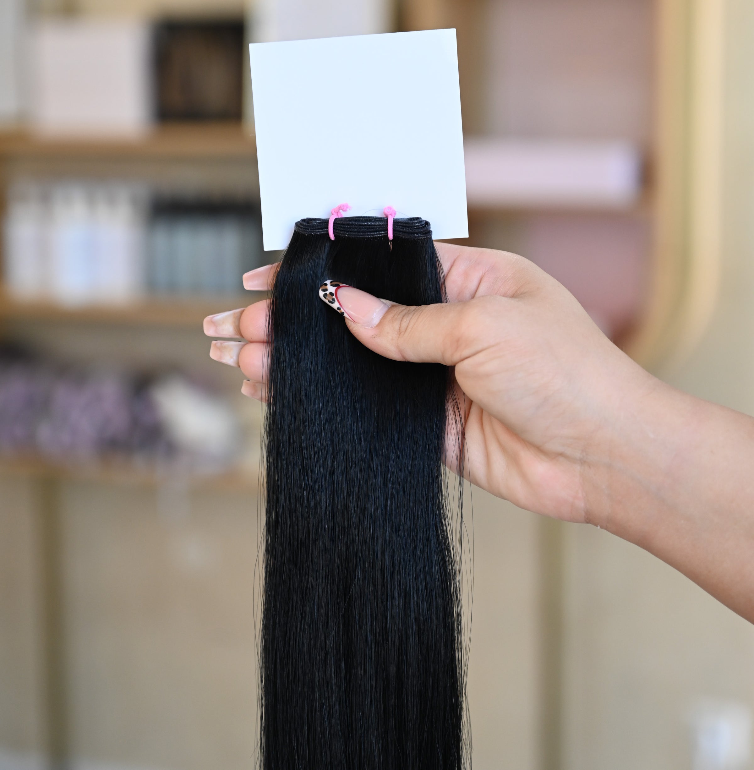 #EBONY GENIUS WEFT RUSSISCHES GLATTES HAAR  60CM ♡