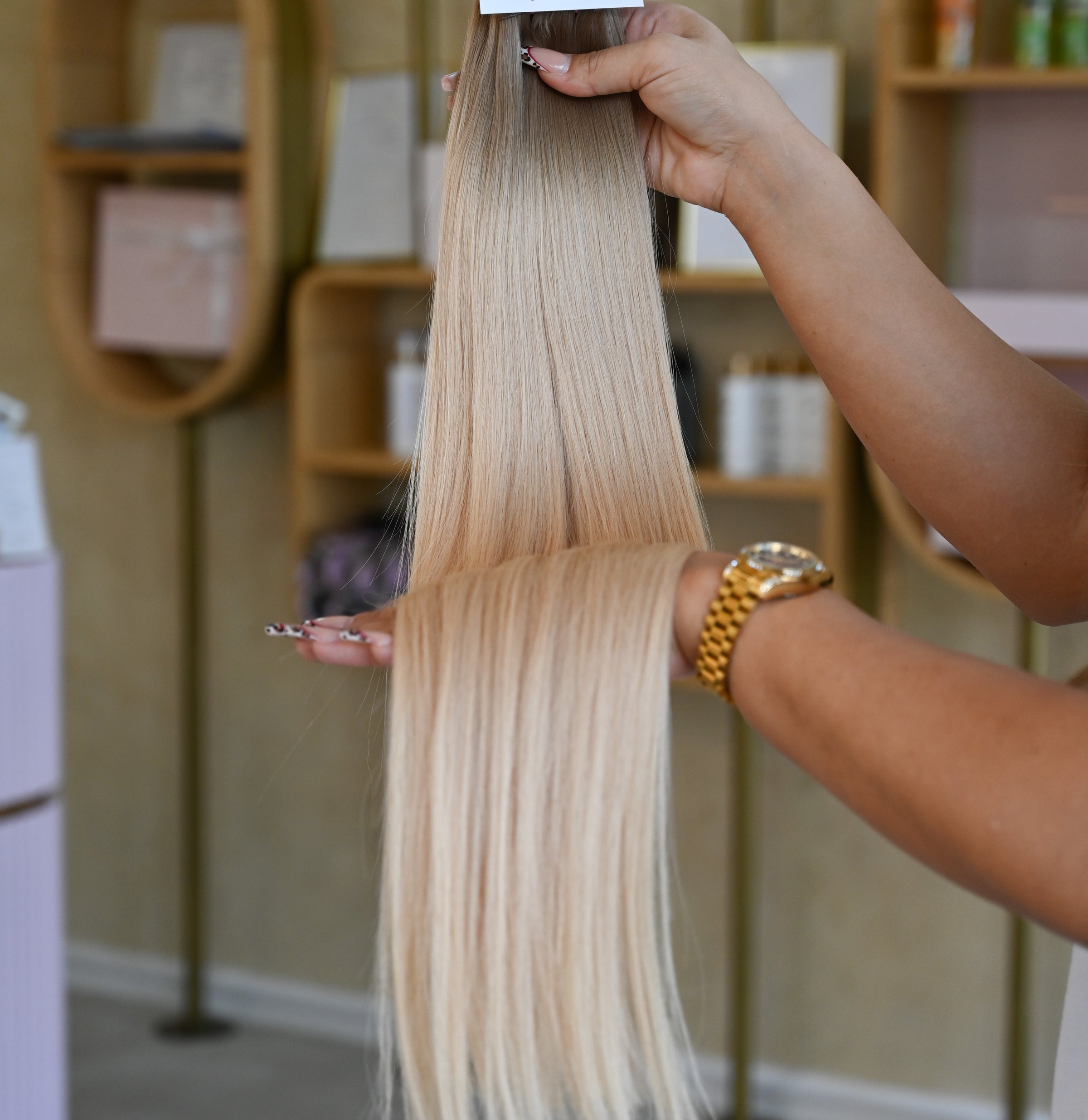 #DESERT GENIUS WEFT RUSSISCHES GLATTES HAAR  60CM ♡