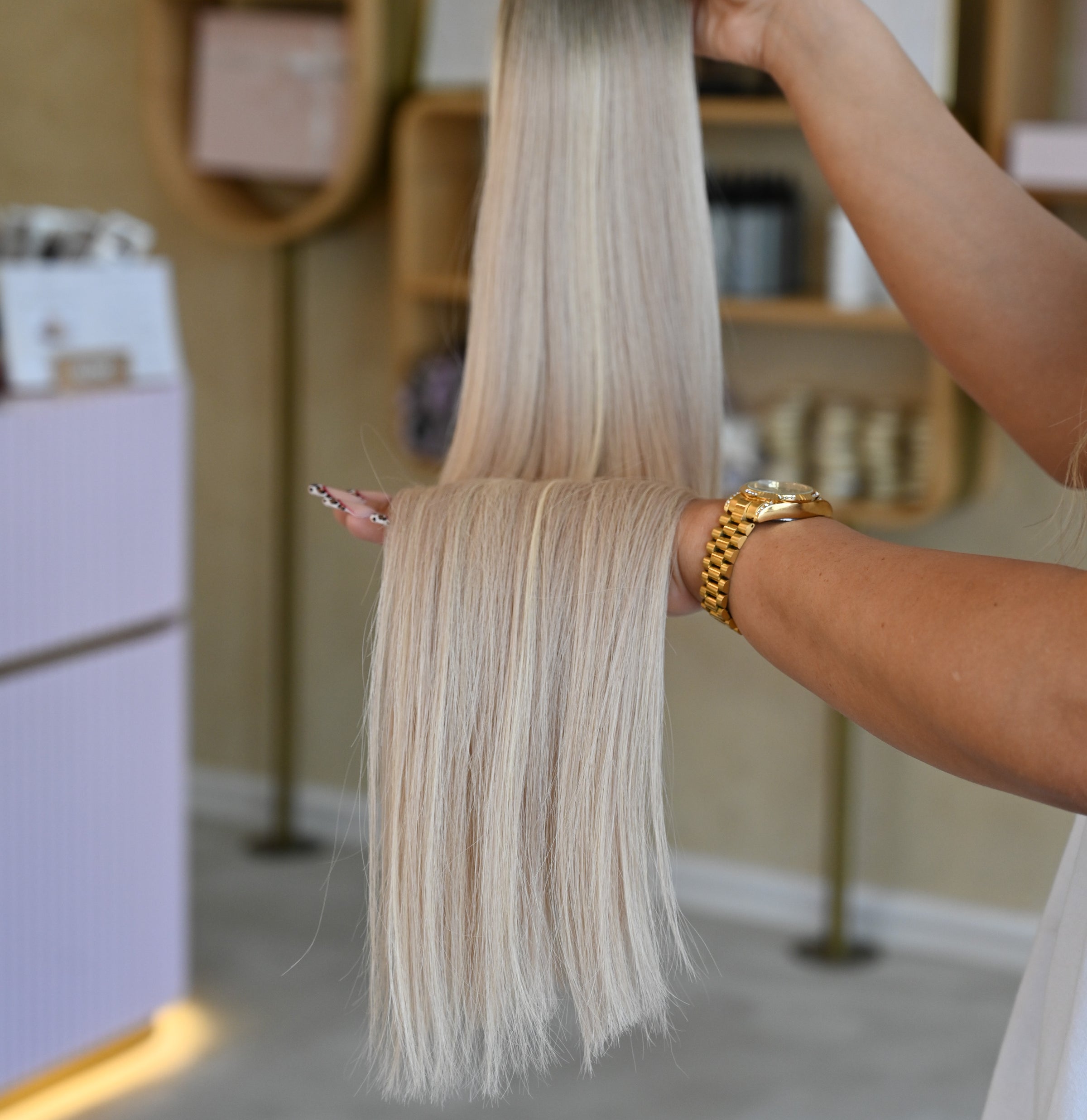 #COOL TONED GENIUS WEFT RUSSISCHES GLATTES HAAR  60CM ♡
