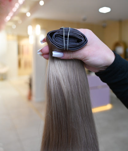 #DIRTY BLOND  - INVISIBLE CLIP EXTENSIONS 225G - DUNKELBLOND GOLD ♡