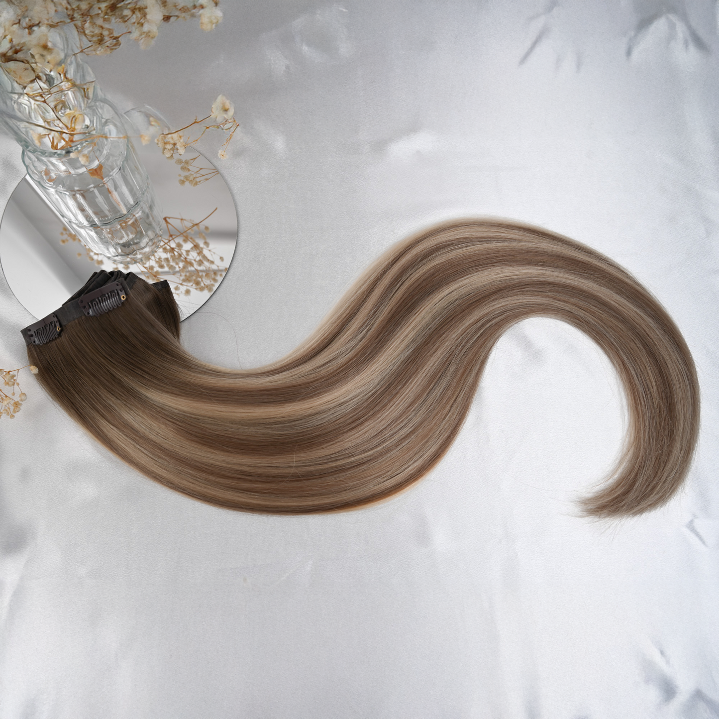 #LATTE BALAYAGE - INVISIBLE CLIP EXTENSIONS ♡