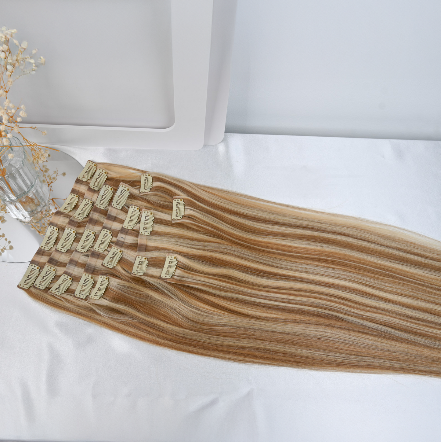 #MACADAMIA GLOW - INVISIBLE CLIP EXTENSIONS ♡