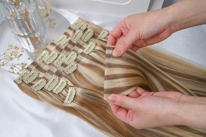 #MACADAMIA GLOW - INVISIBLE CLIP EXTENSIONS ♡