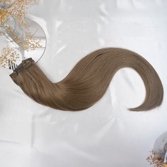 #FAWN - INVISIBLE CLIP EXTENSIONS - HELLBRAUN ♡