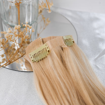 #CHAMPAGNE - INVISIBLE CLIP EXTENSIONS - HELLBLOND GOLD ♡