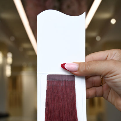 #BERRY VELVET STANDARD RUSSISCHE TAPE EXTENSIONS ♡