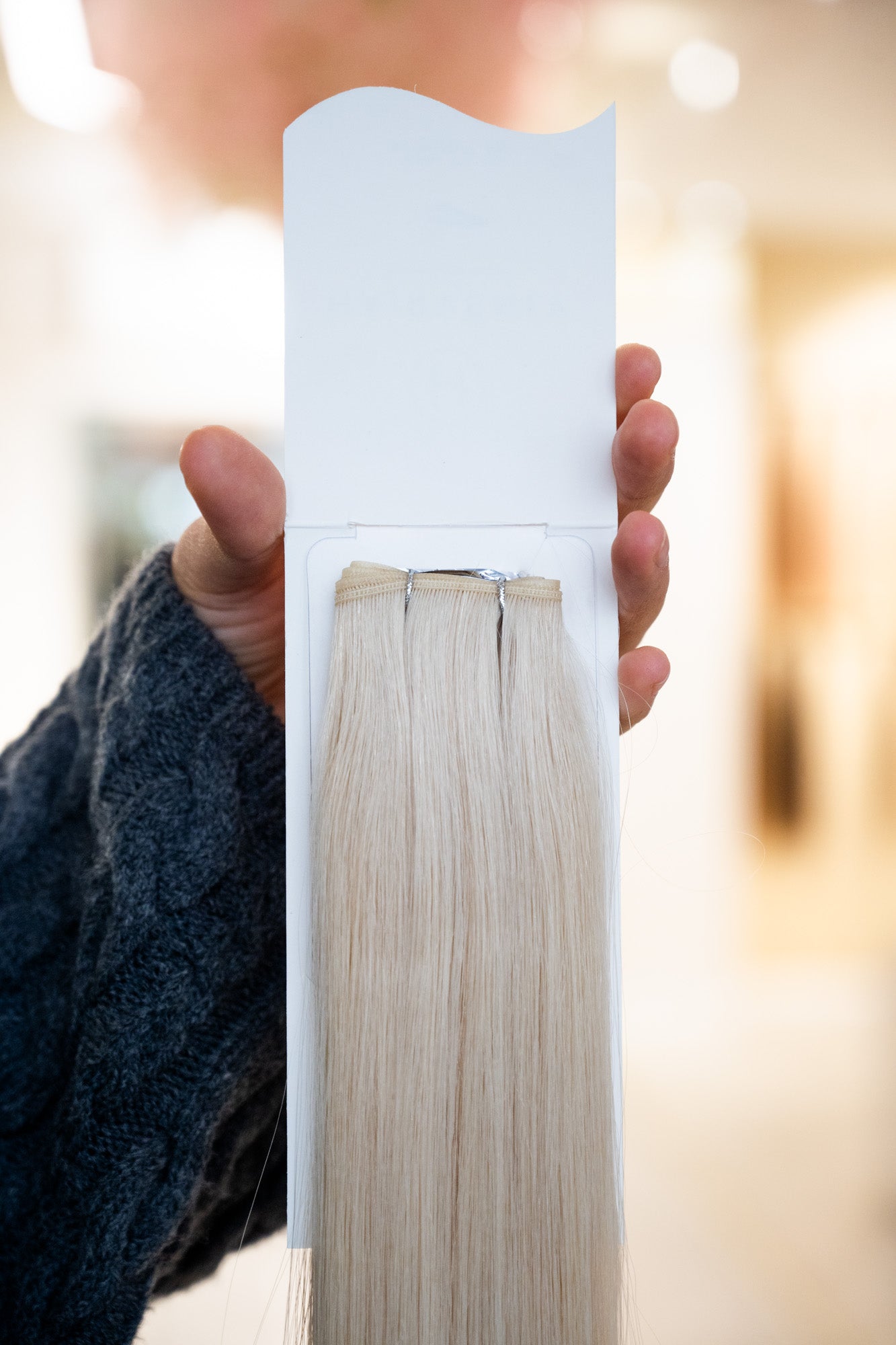 #PEARL WHITE GENIUS WEFT RUSSISCHES GLATTES HAAR  60CM ♡