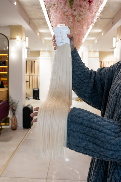 #SHINY GENIUS WEFT RUSSISCHES GLATTES HAAR  60CM ♡