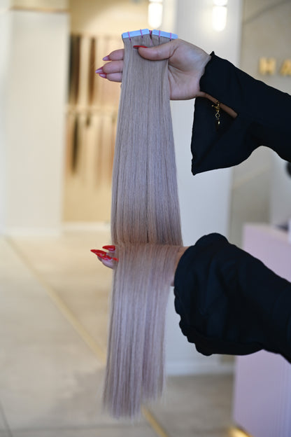 #BISQUID BLOND STANDARD RUSSISCHE TAPE EXTENSIONS ♡