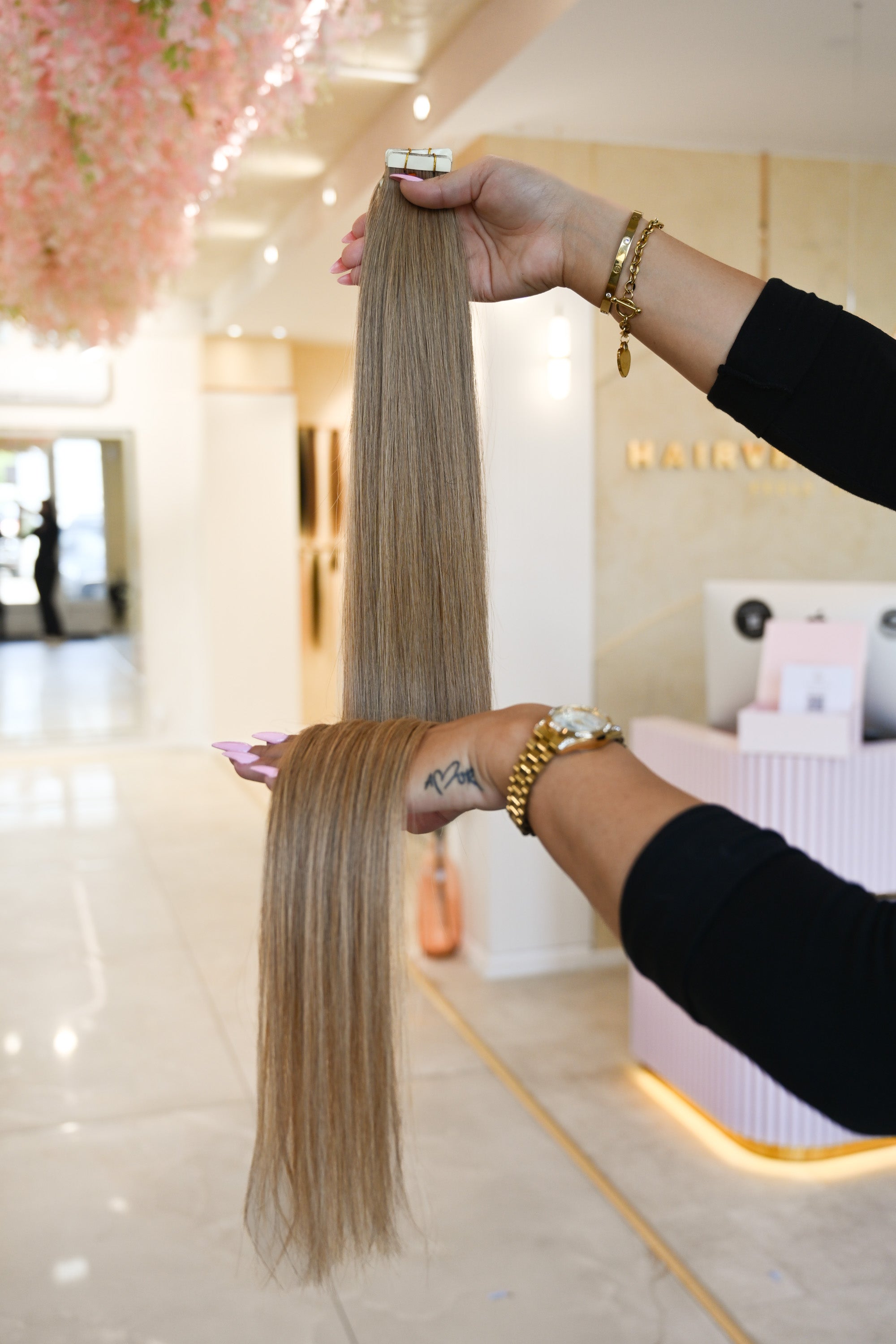 #14A DUNKELBLONDE US WELLIGE  BONDINGS 85CM