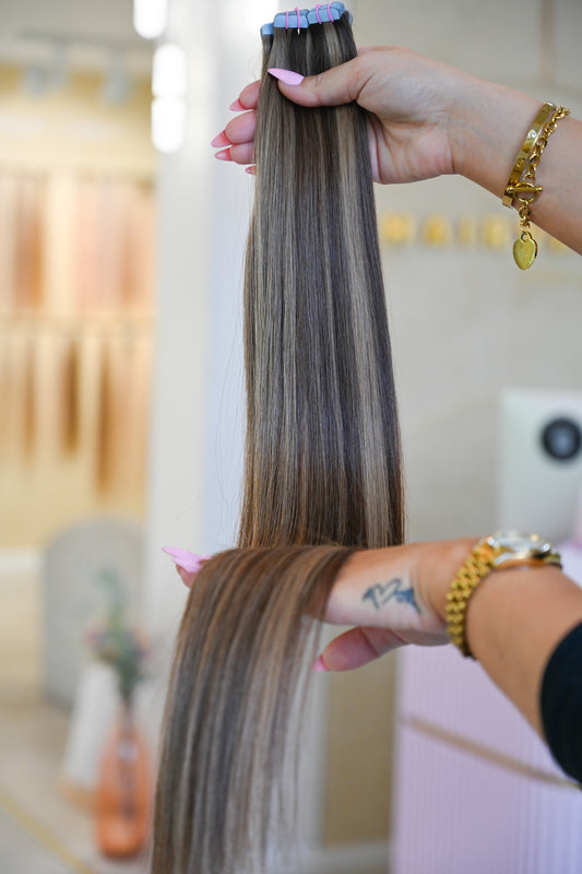 #MOCHAMELT MINI TAPE EXTENSIONS ♡