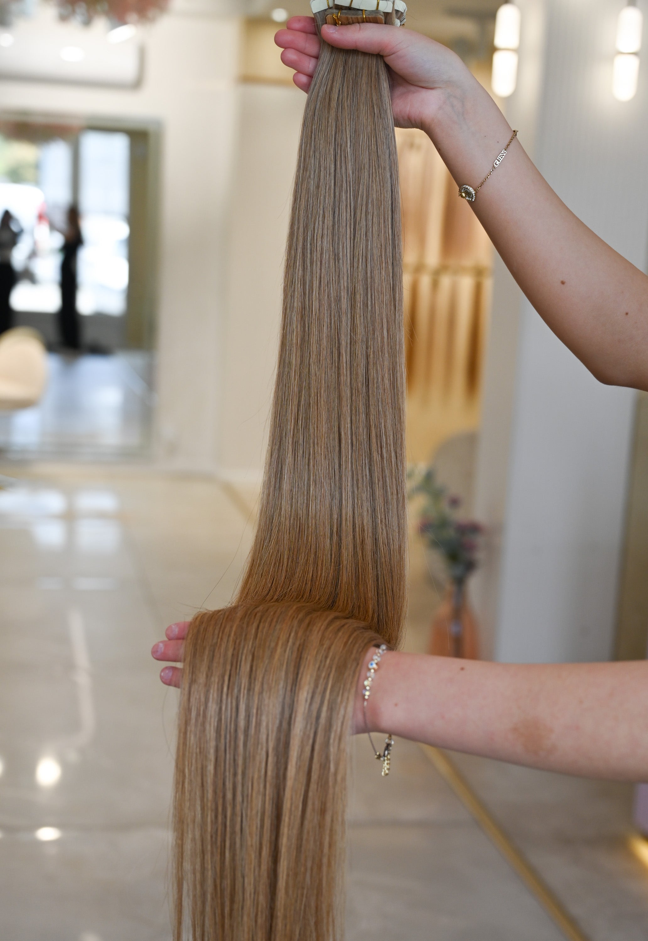 #14A DUNKELBLOND US WELLIGE TAPE 85CM ♡