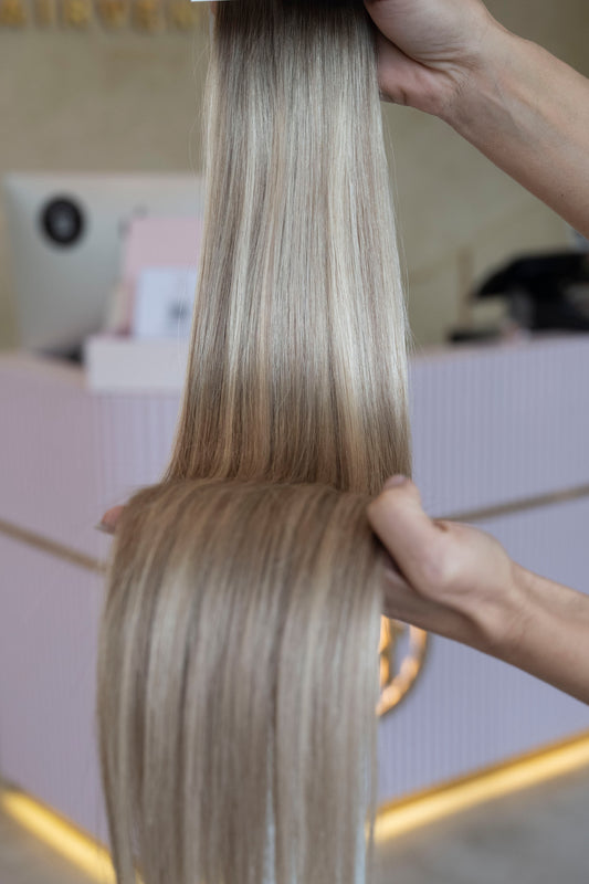 #LATTE BALAYAGE MINI TAPE EXTENSIONS RU GLATT