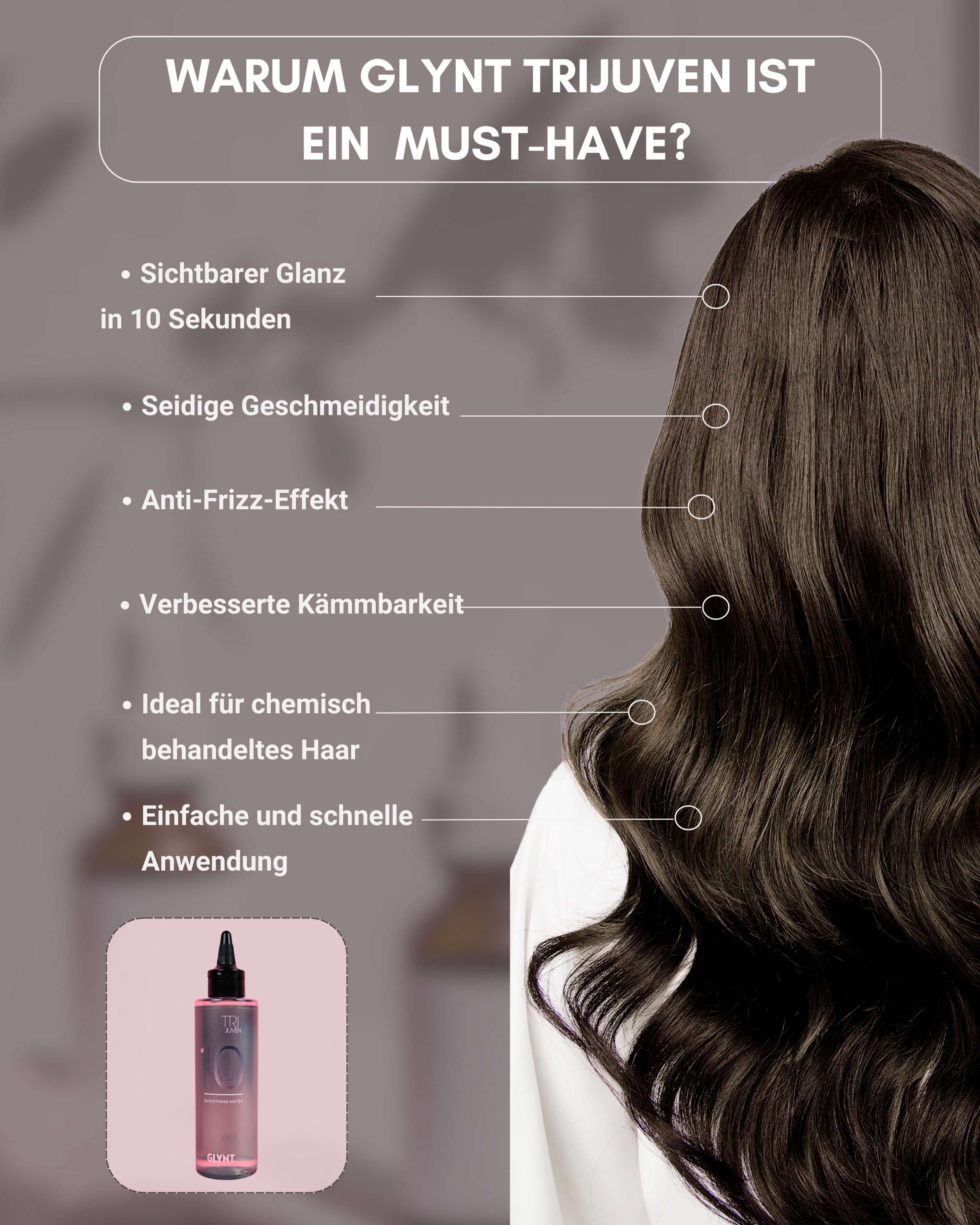 GLYNT TRIJUVEN Smoothing Water -  Makellose Extensions in 10 Sekunden
