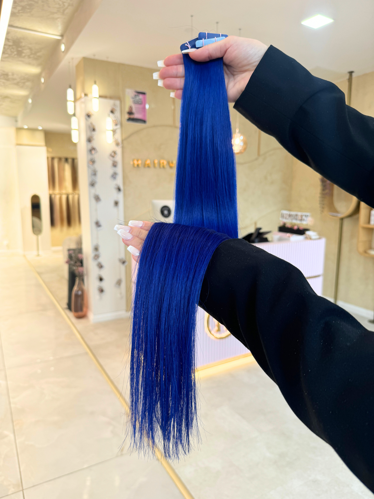 #BLUE STANDARD RUSSISCHE TAPE EXTENSIONS