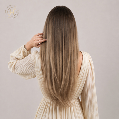 #DUBAI STANDARD RUSSISCHE TAPE EXTENSIONS GLATT ♡