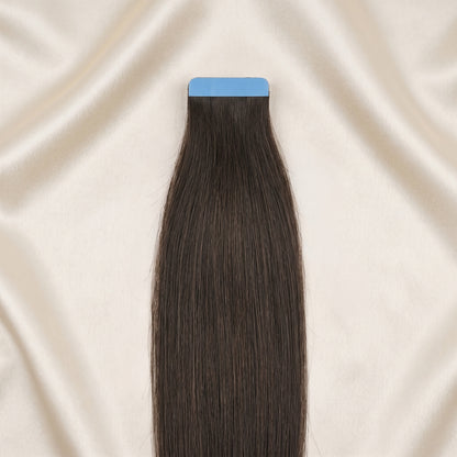 #ESPRESSO BROWN STANDARD RUSSISCHE TAPE EXTENSIONS GLATT ♡