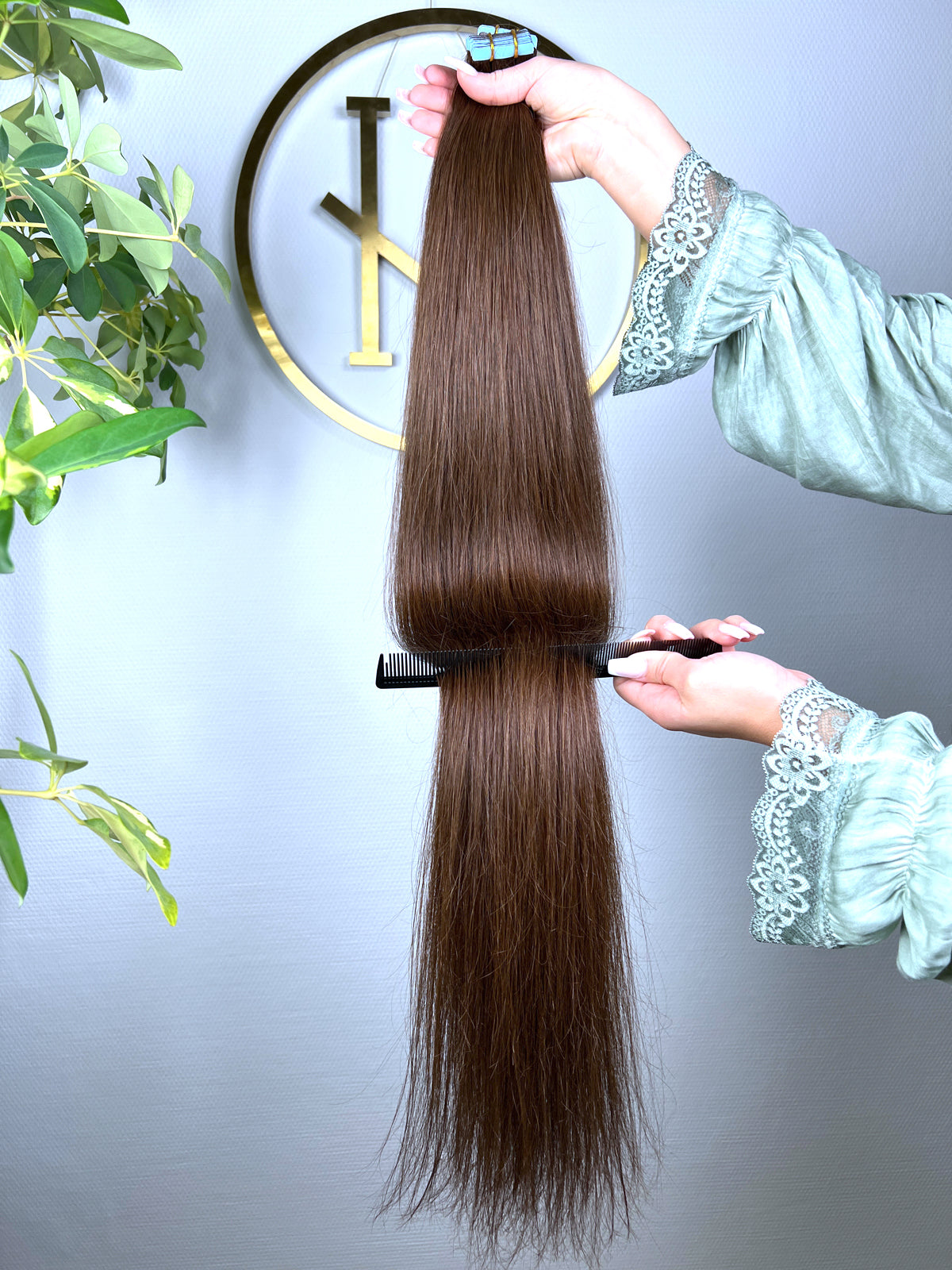 #4A MOKKABRAUN US WELLIGE TAPE 85CM ♡