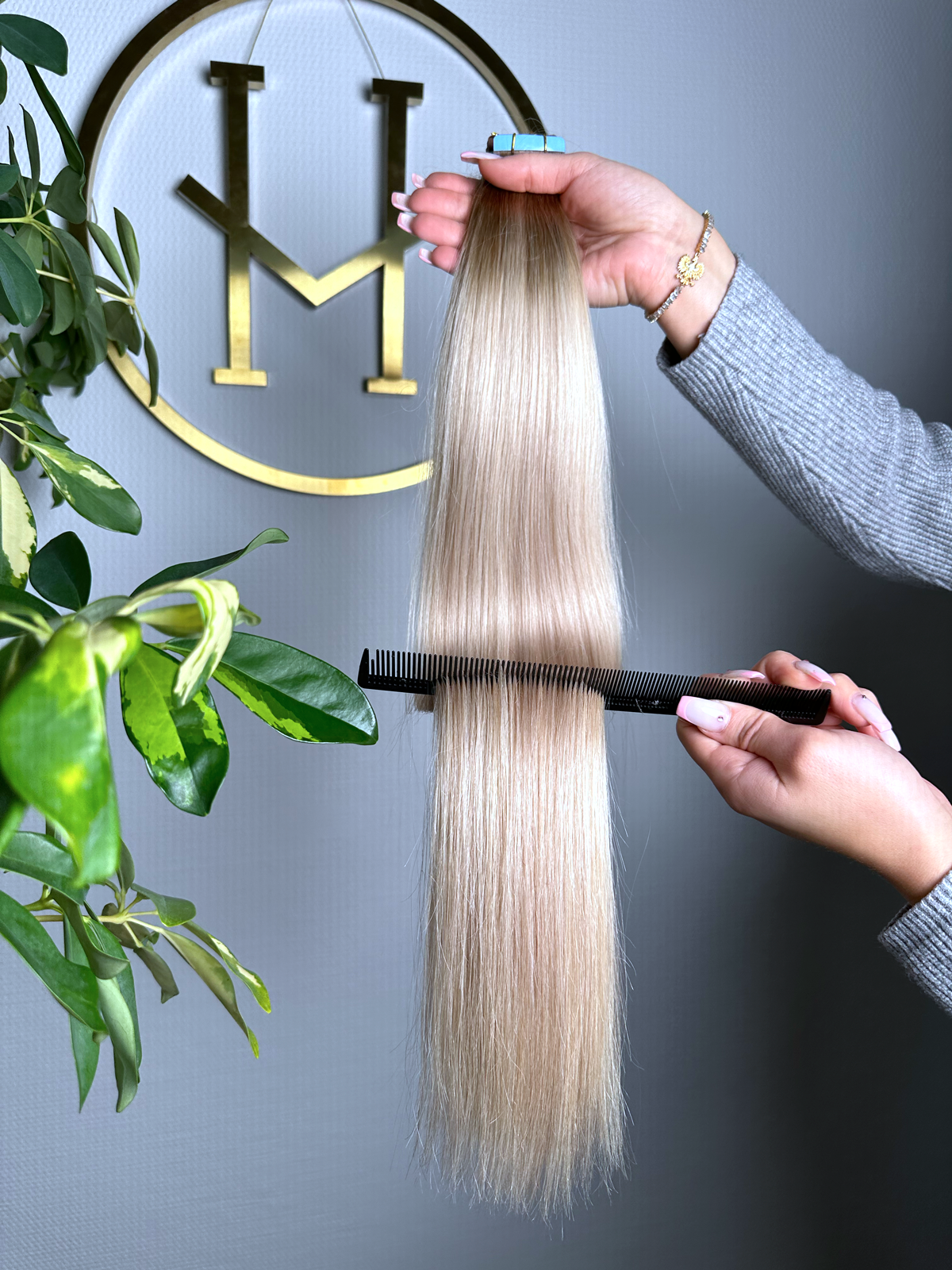 #SOFT BLOND BALAYAGE ASCHBLOND TAPE  EXTENSIONS 65CM♡