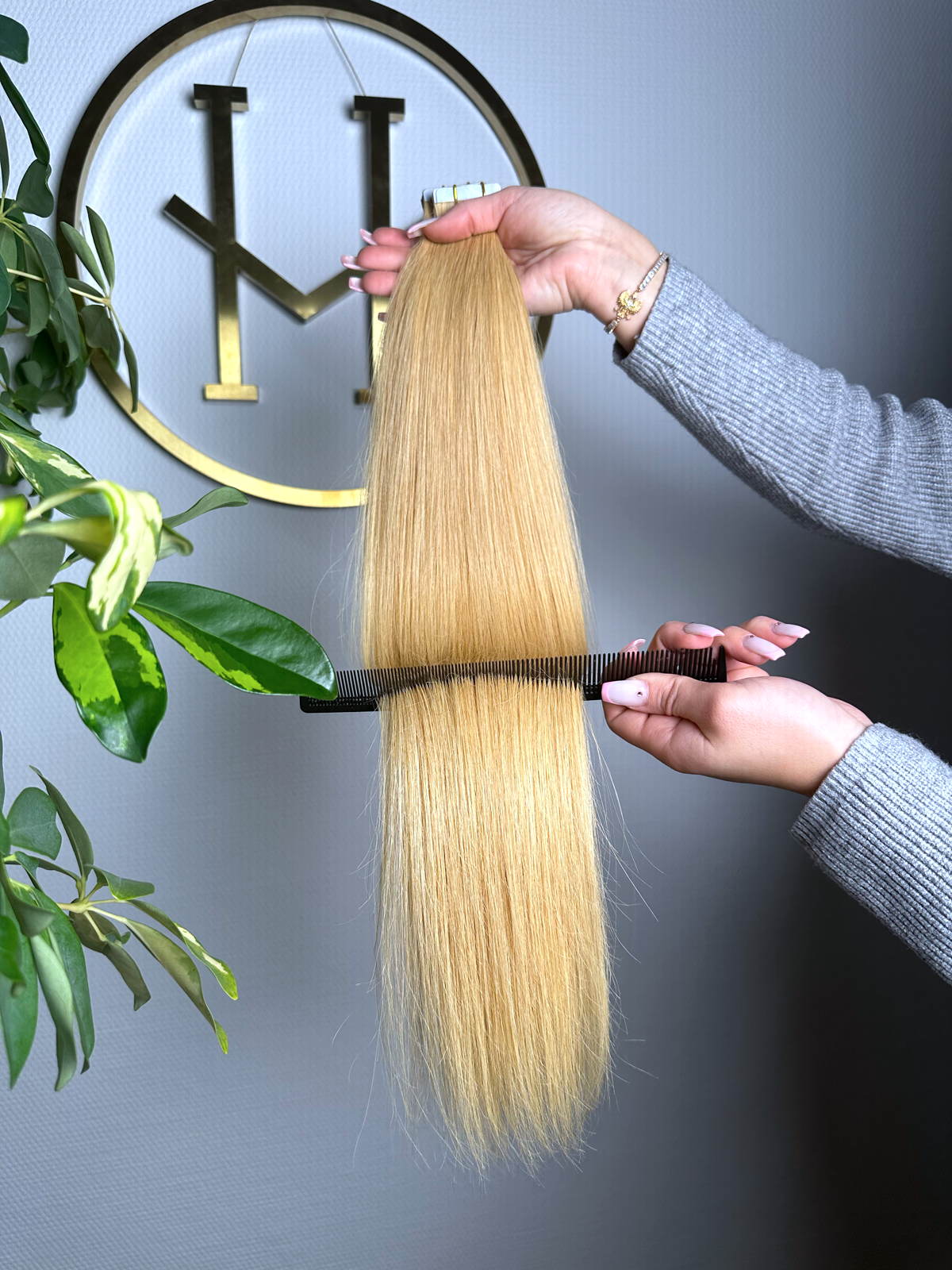 #10 HONIGBLONDE US WELLIGE TAPE EXTENSIONS 65CM ♡